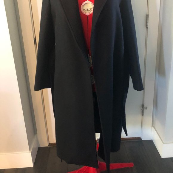 Zara Black Long Coat - Picture 8 of 11